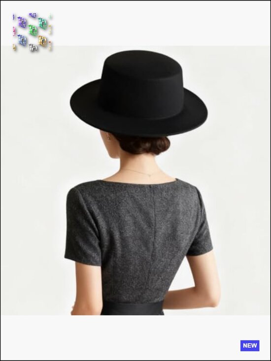 Classic Fedora Hat Wide Brim Panama Style Jazz Cap Unisex Wedding Party